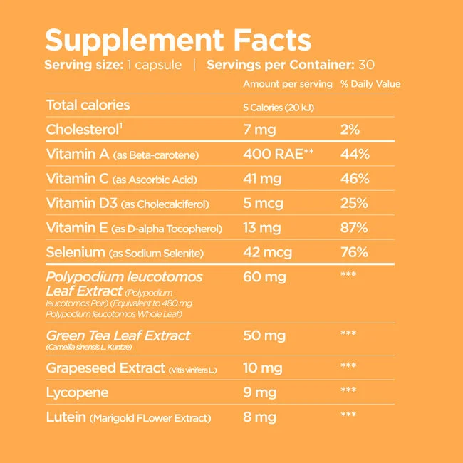ISDIN SUNISDIN Daily antioxidant supplement softgel capsules