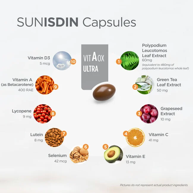 ISDIN SUNISDIN Daily antioxidant supplement softgel capsules
